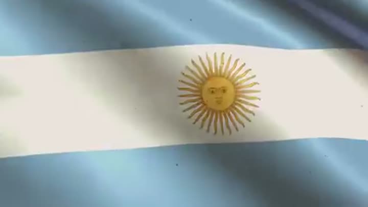 The flag of Argentina, a key destination for Nazis escaping via the ratlines.