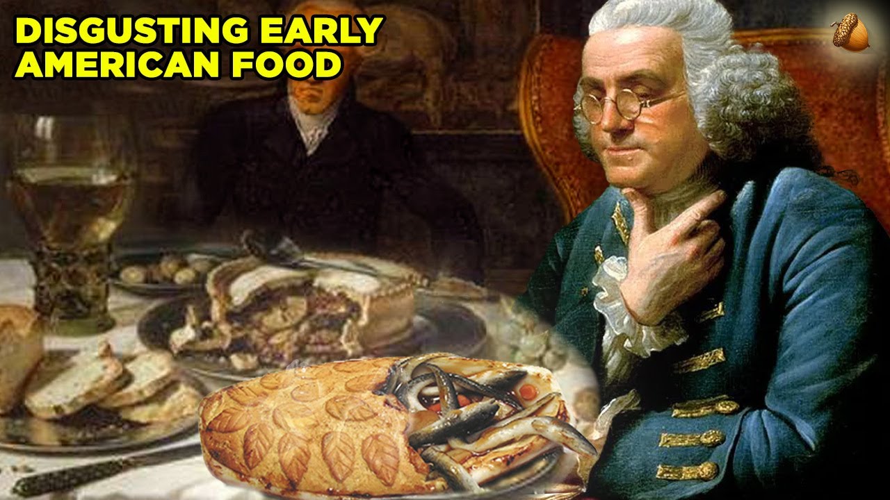 A shocking glimpse into early American dining, featuring an unsettling eel pie.