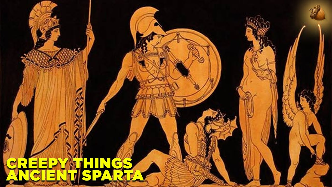 Classical art portraying Spartan women and warriors, reflecting their societal roles.